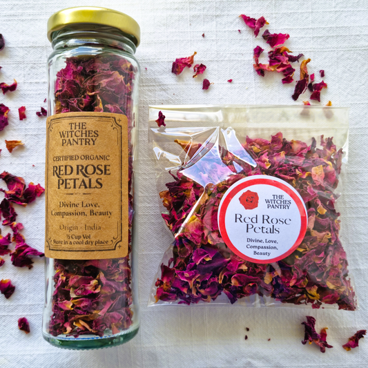 Red Rose Petals - Certified Organic