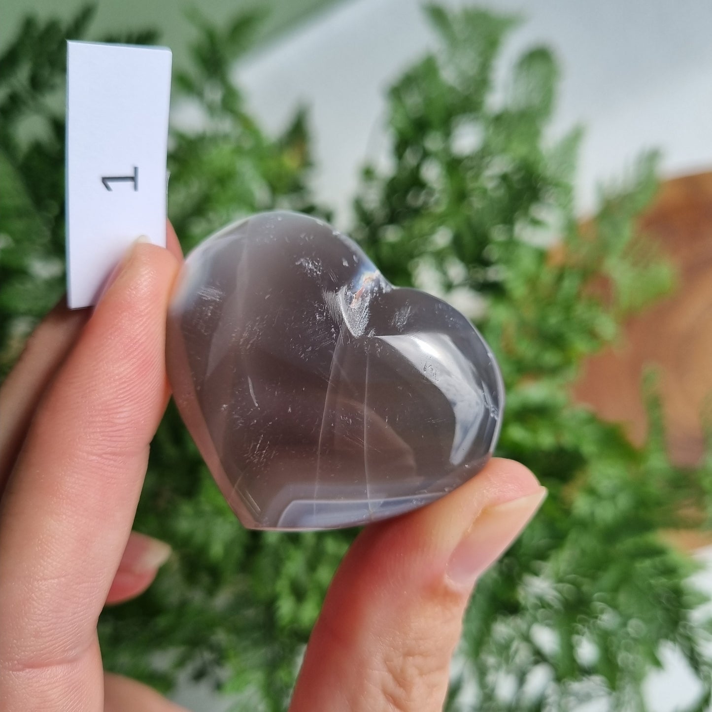 Orca Agate Heart