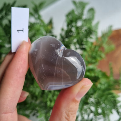 Orca Agate Heart