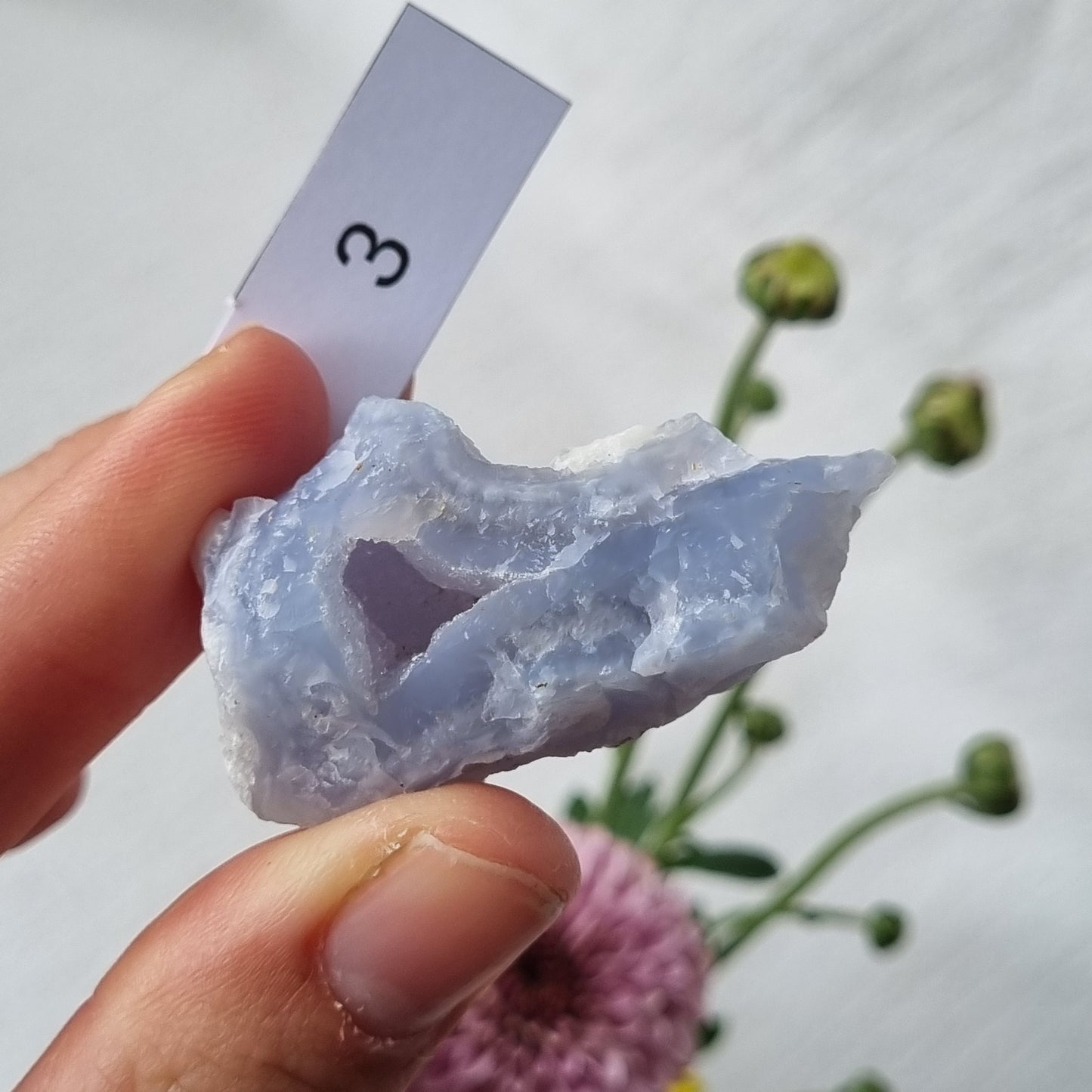 Blue Chalcedony Raw - A Grade