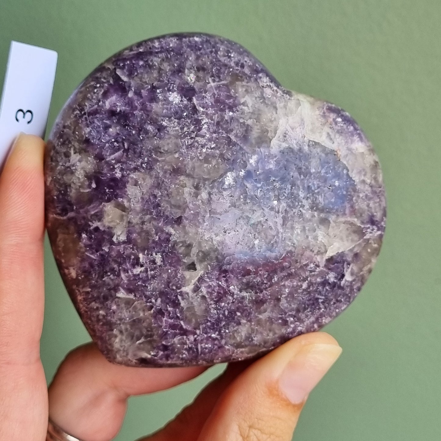 Lepidolite Heart - Madagascar - Smaller Sizes