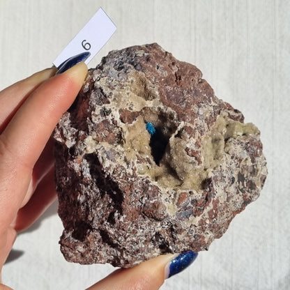 Cavansite on Heulandite Specimen - Congo | 65% Off