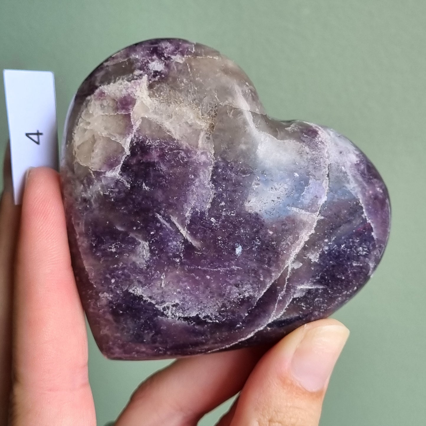 Lepidolite Heart - Madagascar - Smaller Sizes