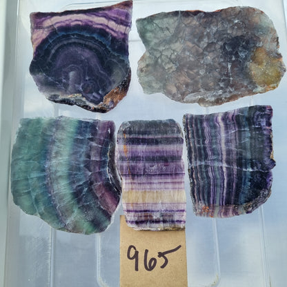 Fluorite Slices - BULK - China - Under 1kg