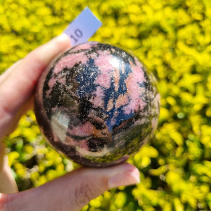 Rhodonite Sphere - Madagascar