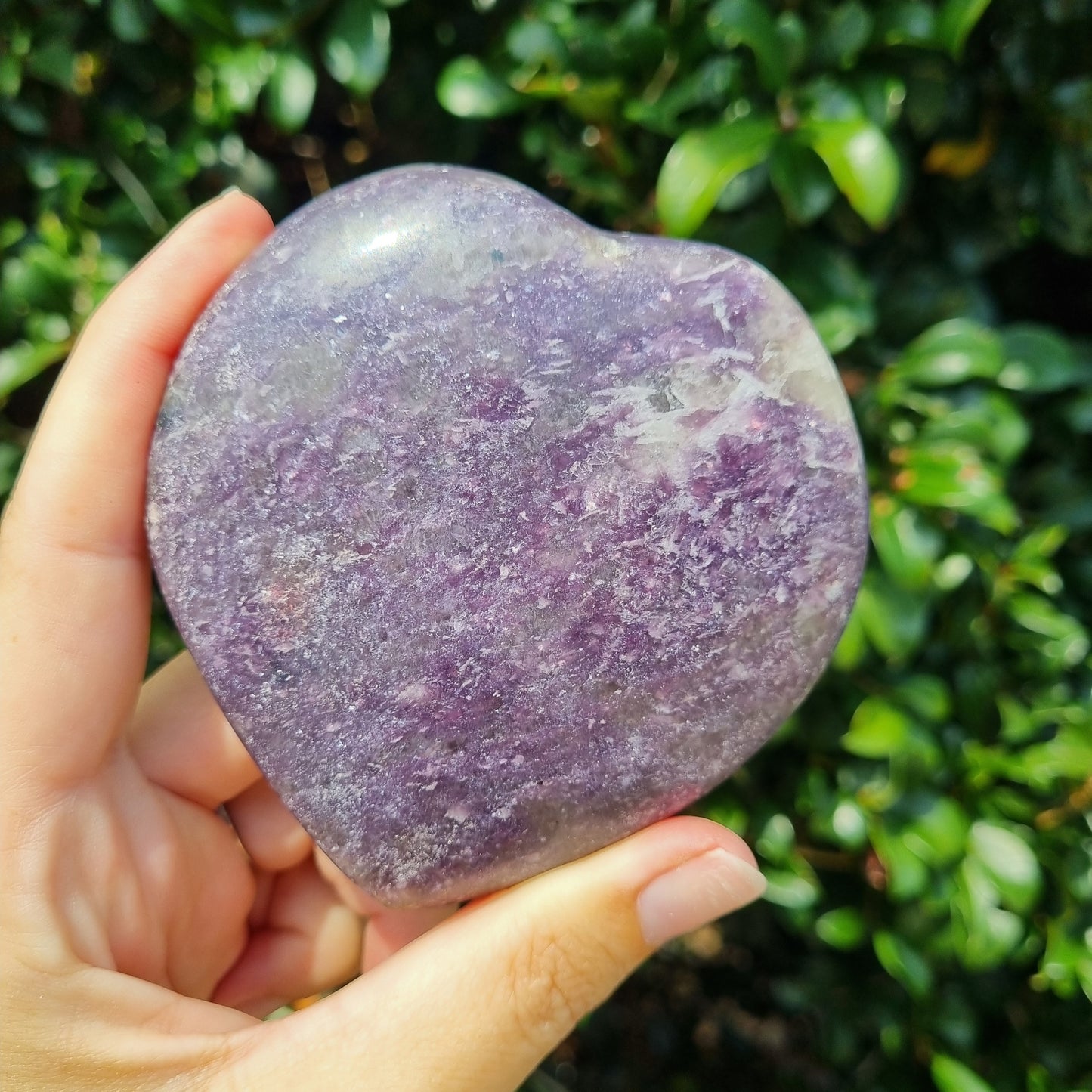Lepidolite Heart - Madagascar - 351g