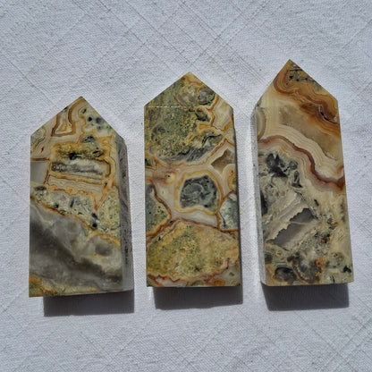 Crazy Lace Agate Obelisk