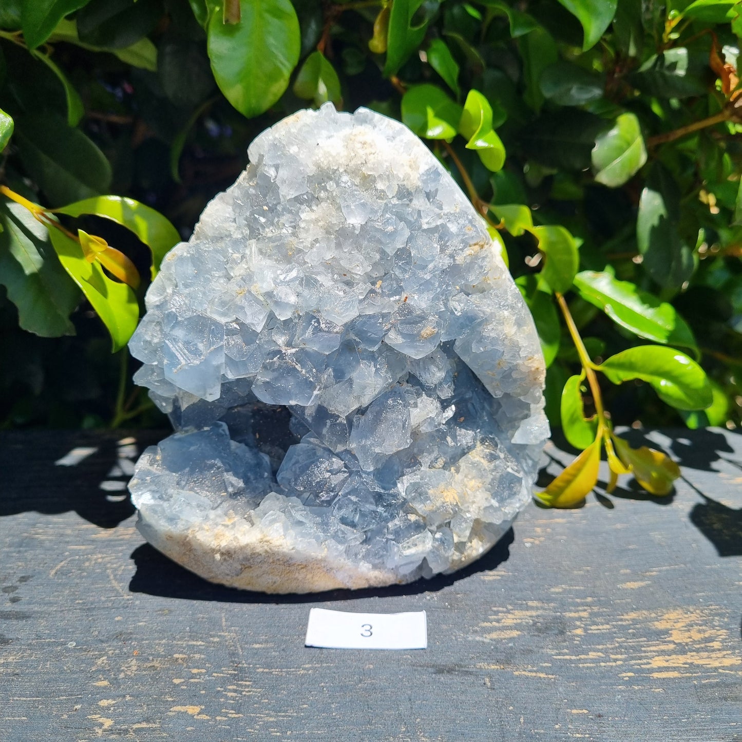 Celestite Standing Freeform Cluster - Madagascar