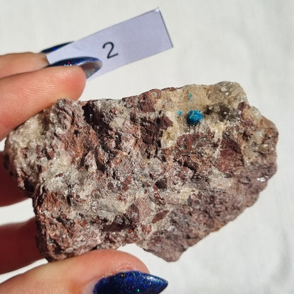 Cavansite on Heulandite Specimen - Congo | 65% Off