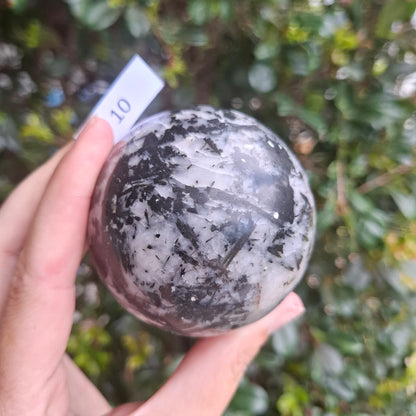 Tourmaline in Quartz Sphere - Madagascar