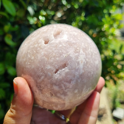 Pink Amethyst Sphere - Brazil - 842g