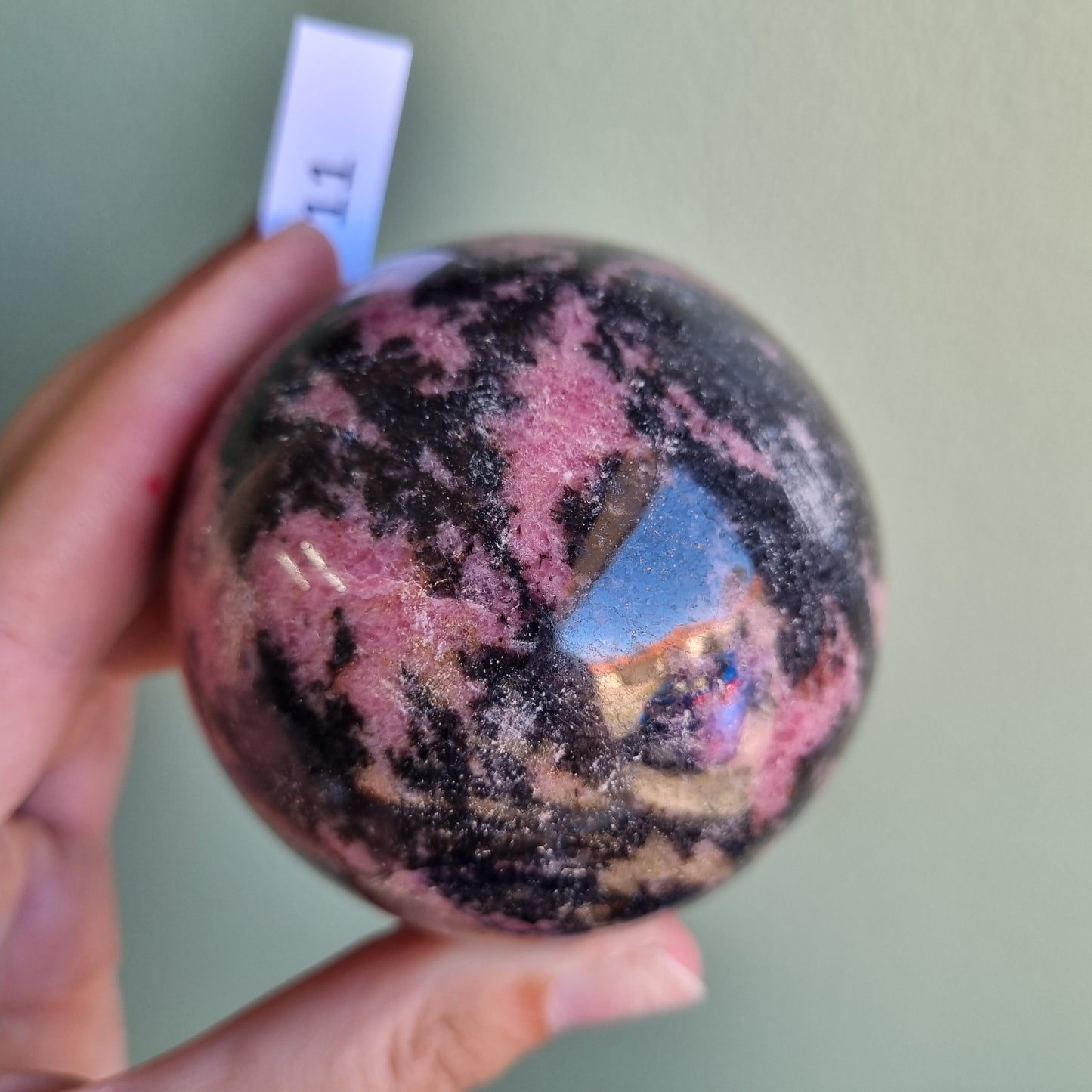 Rhodonite Sphere - Madagascar