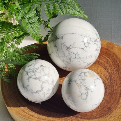White Howlite Sphere