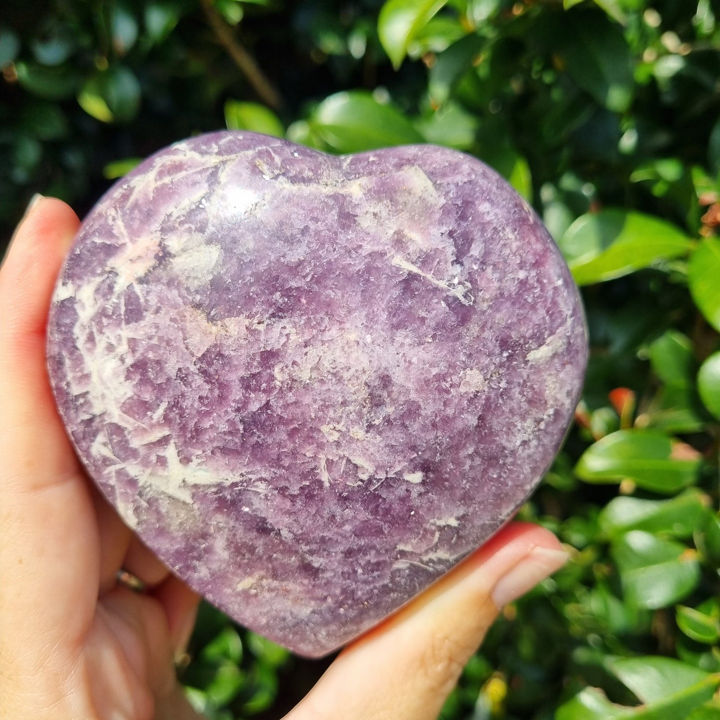 Lepidolite Heart - Madagascar - 477g