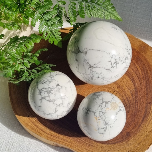 White Howlite Sphere