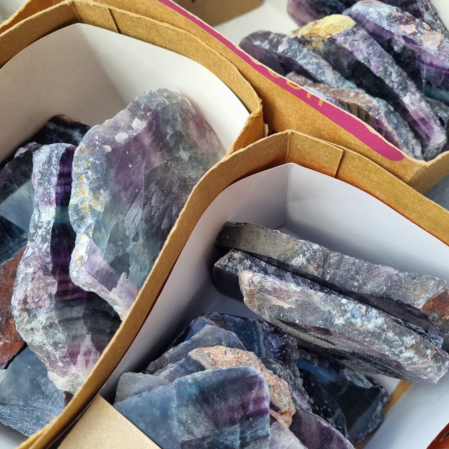Fluorite Slices - BULK - China - Over 1kg