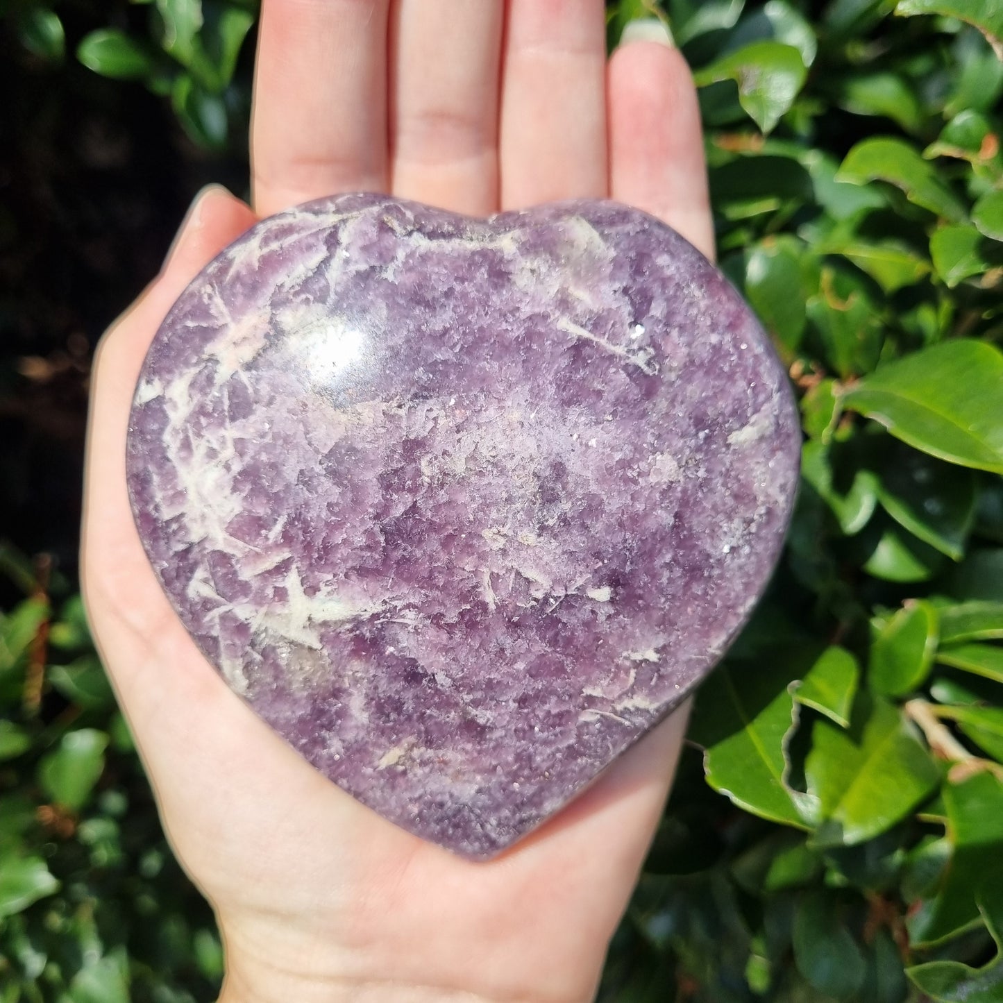 Lepidolite Heart - Madagascar - 477g