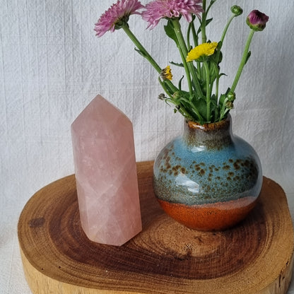 Rose Quartz Tower - Madagascar - 246g