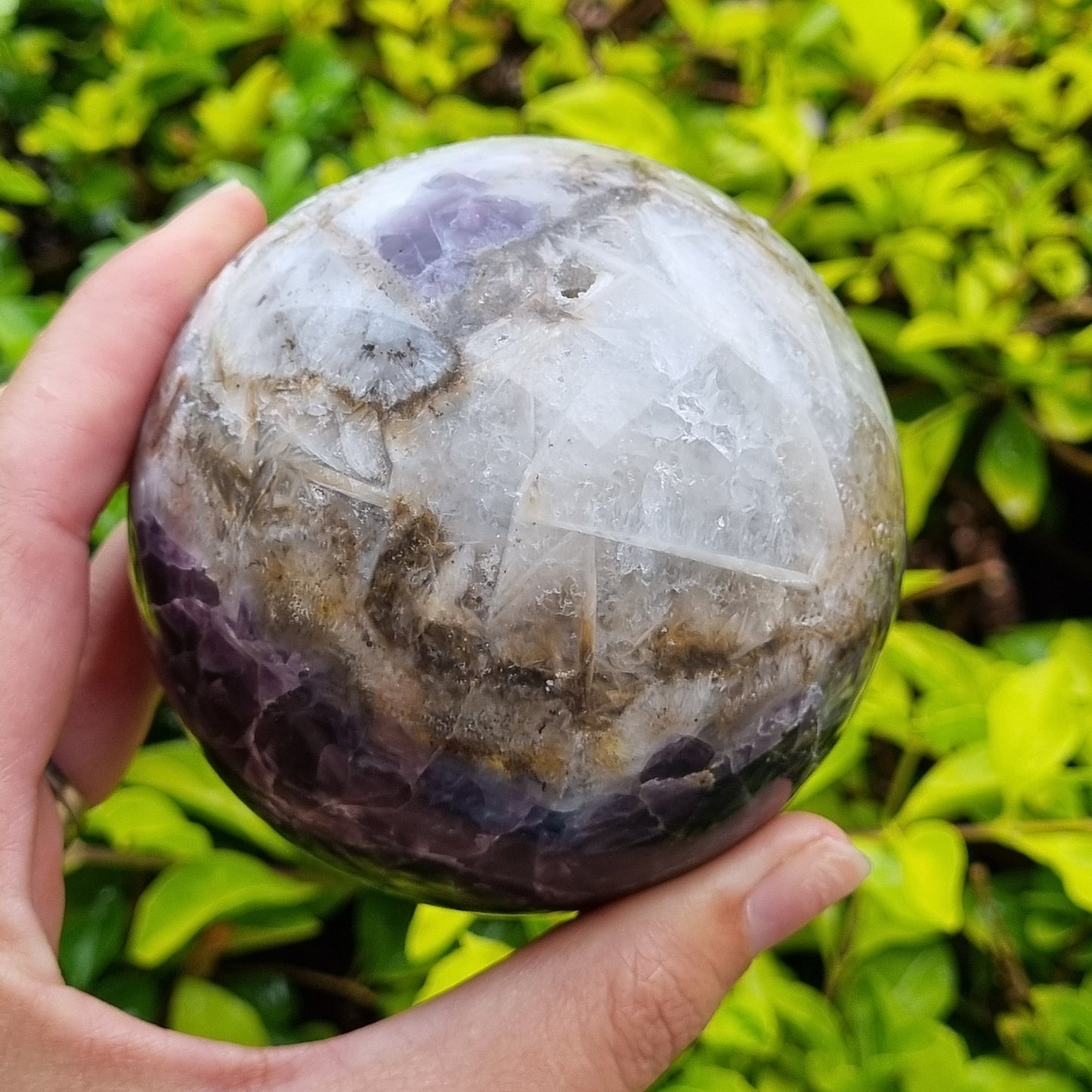 Purple Fluorite in Matrix Sphere - China - 900g