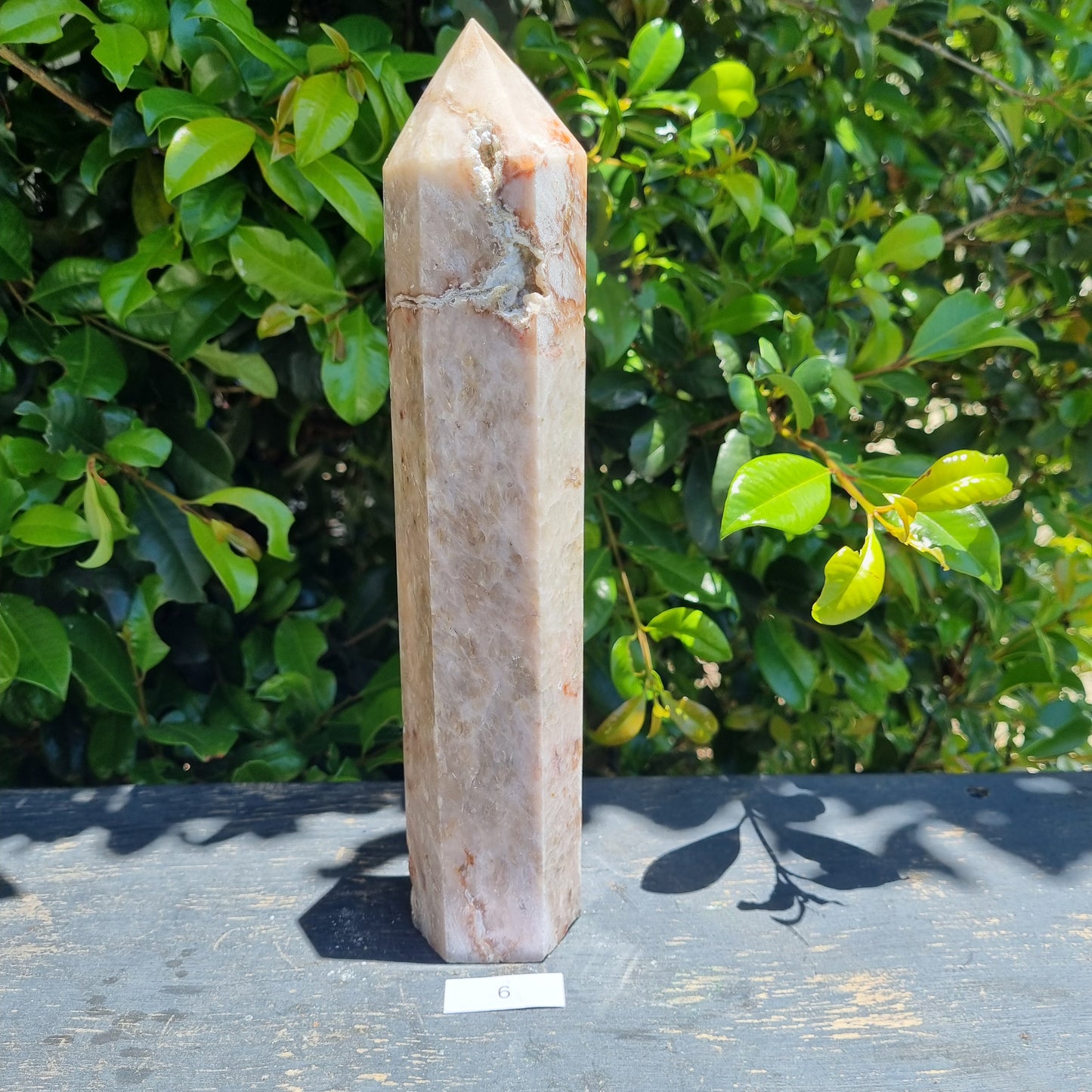 Pink Calcite with Quartz Towers - Madagascar