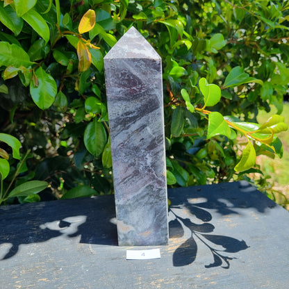 Hematite with Chlorite Obelisk