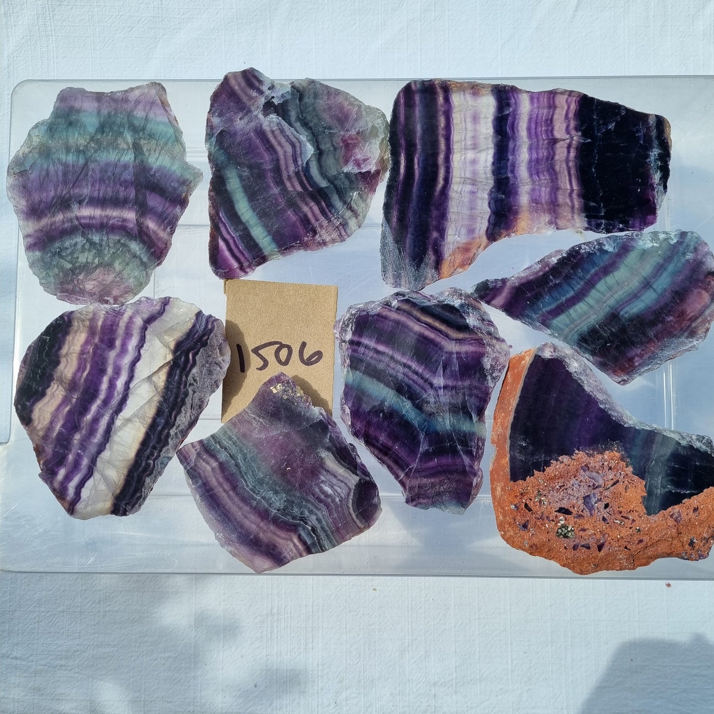 Fluorite Slices - BULK - China - Over 1kg