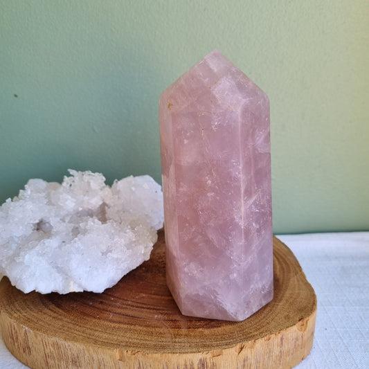 Rose Quartz Tower - Madagascar - 598g