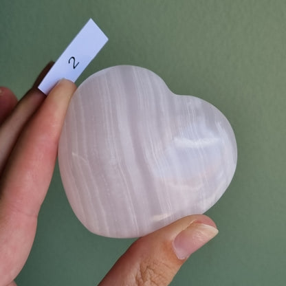 Mangano Calcite Heart