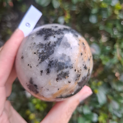 Tourmaline in Quartz Sphere - Madagascar