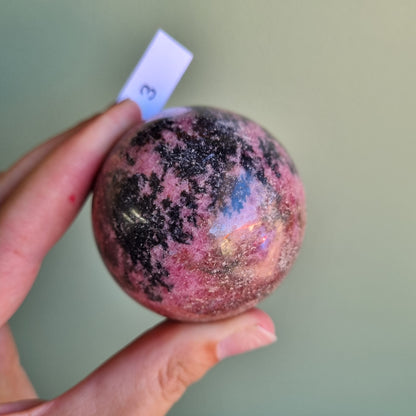 Rhodonite Sphere - Madagascar