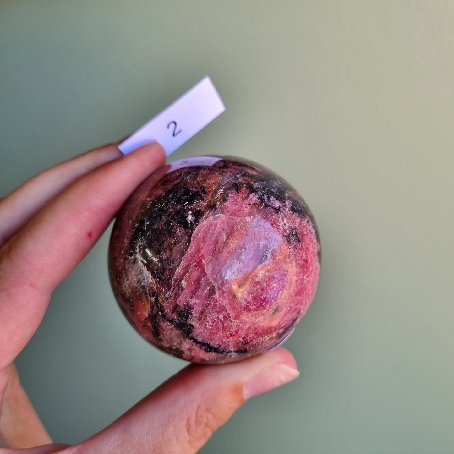 Rhodonite Sphere - Madagascar