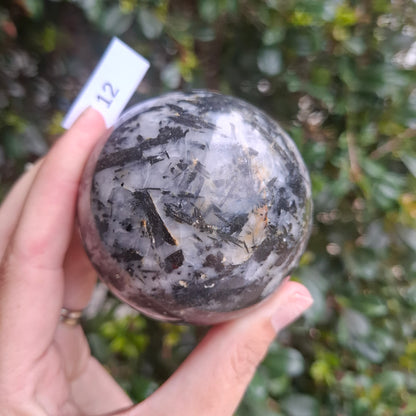 Tourmaline in Quartz Sphere - Madagascar