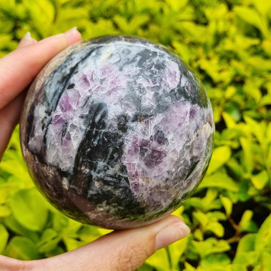Purple Fluorite in Matrix Sphere - China - 619g