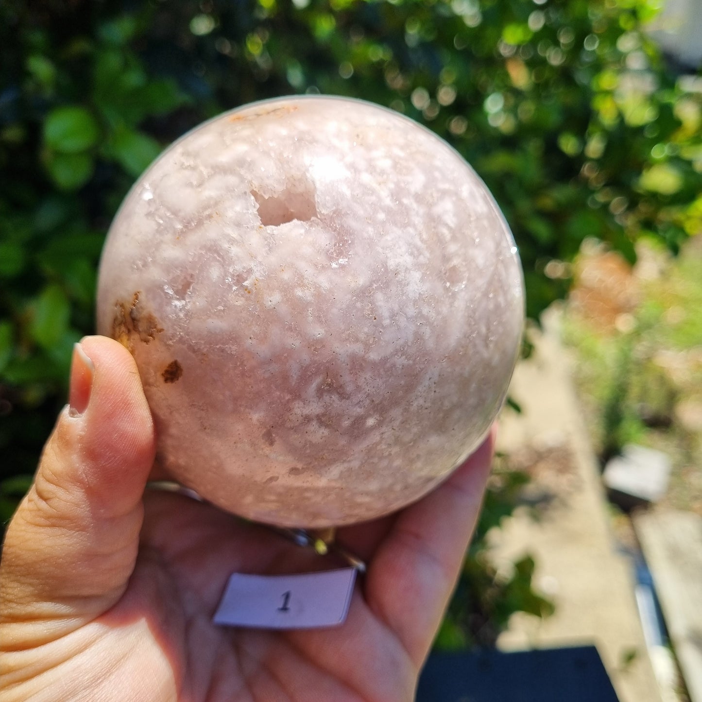 Pink Amethyst Sphere - Brazil - 842g