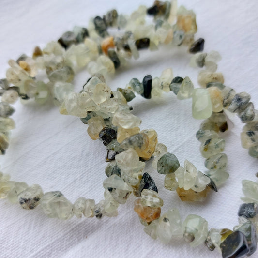 Prehnite Chip Bracelet