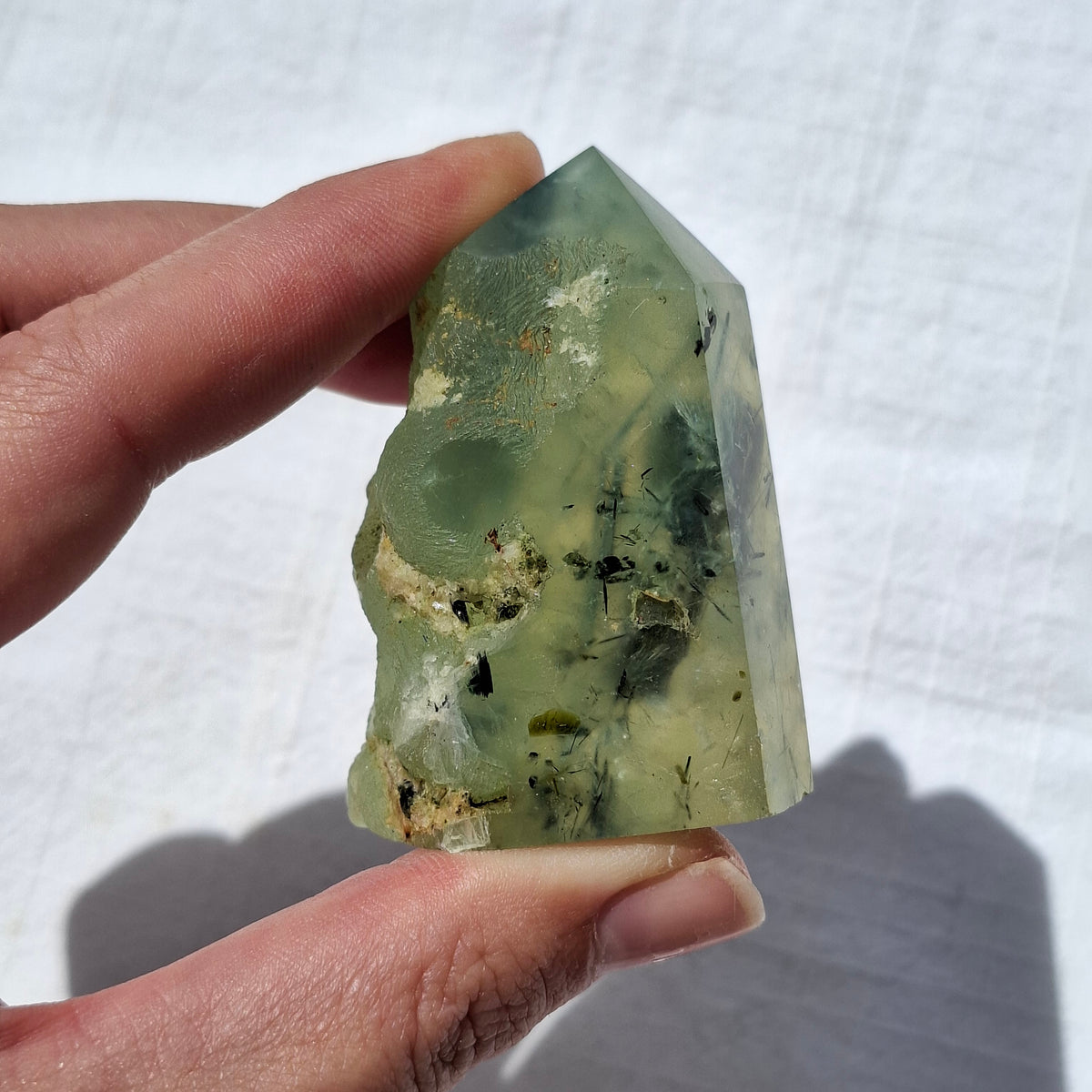 Prehnite Rough Tower - 103 grams