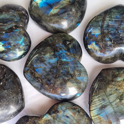 Labradorite Heart - Madagascar - Smaller Sizes