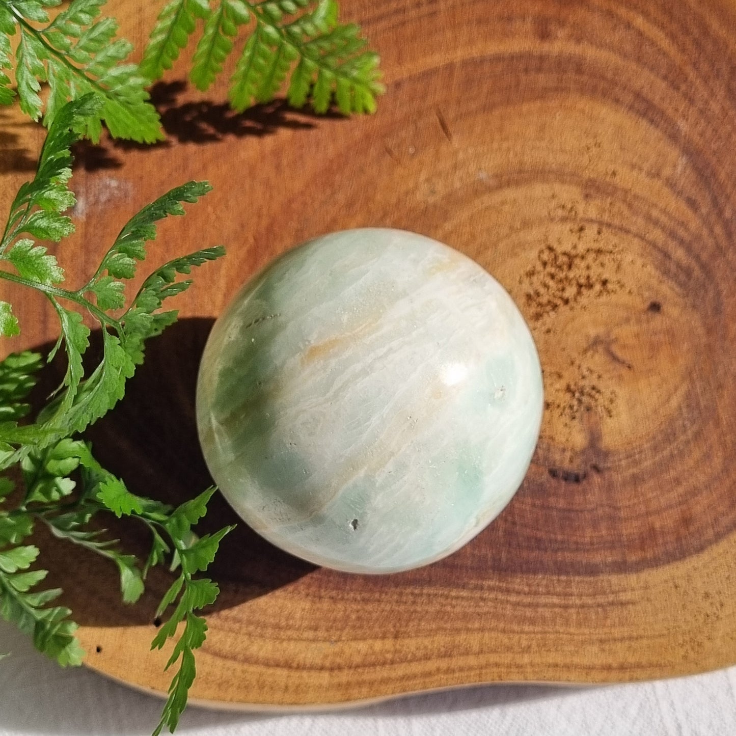 Caribbean Calcite Sphere - Pakistan - 215g