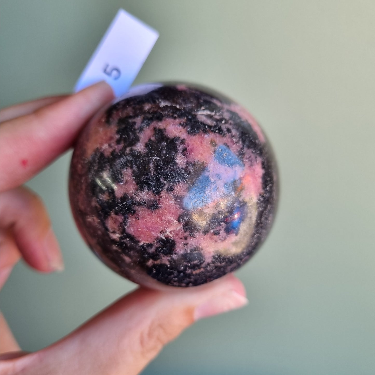Rhodonite Sphere - Madagascar