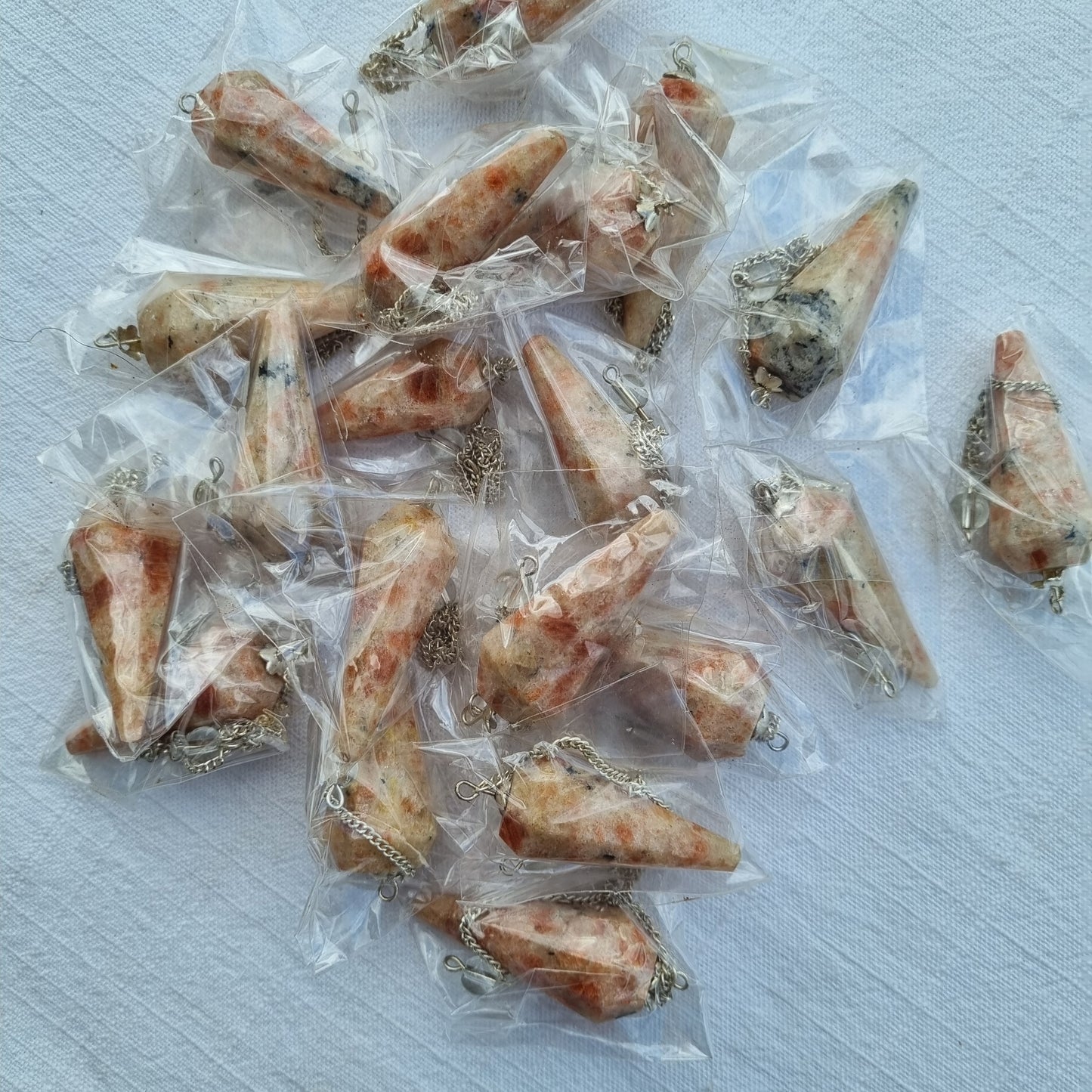 Sunstone Pendulum - 6 Faceted