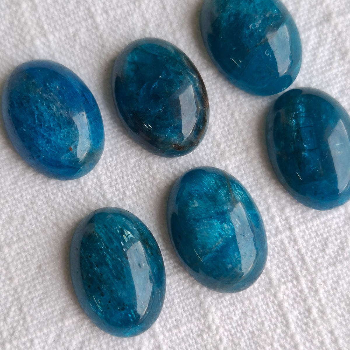 Blue Apatite Cabochon - 13 x 18mm