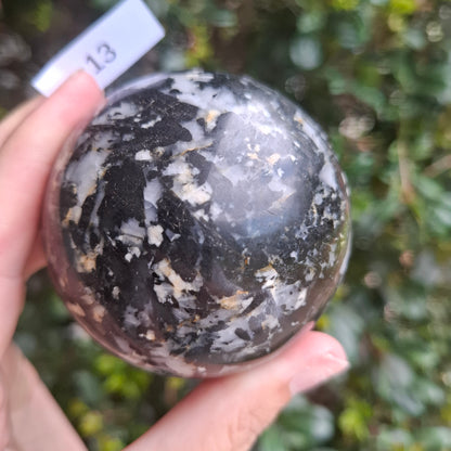 Tourmaline in Quartz Sphere - Madagascar