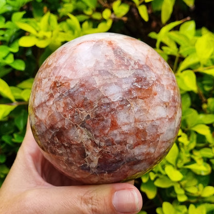 Fire Quartz Sphere - Madagascar - 1.092kg