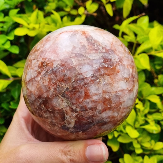Fire Quartz Sphere - Madagascar - 1.092kg