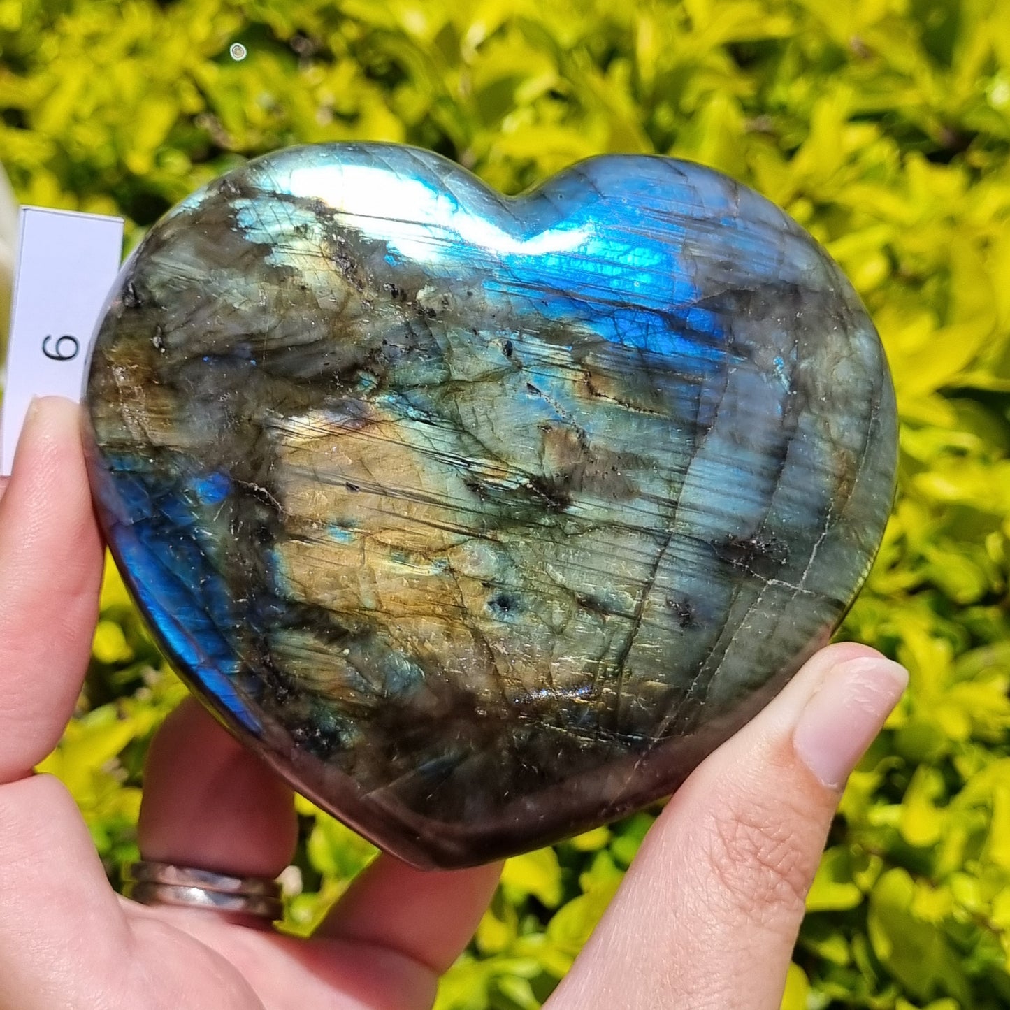 Labradorite Heart - Madagascar - Smaller Sizes