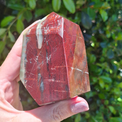 Red and Green Serpentine Generator - Pakistan - 502g