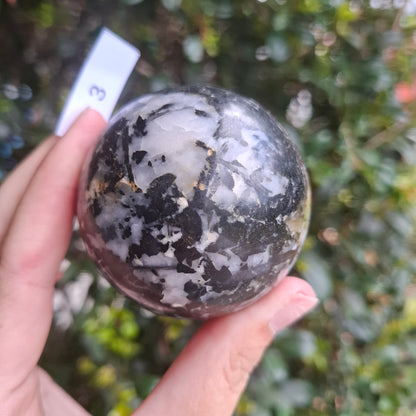 Tourmaline in Quartz Sphere - Madagascar