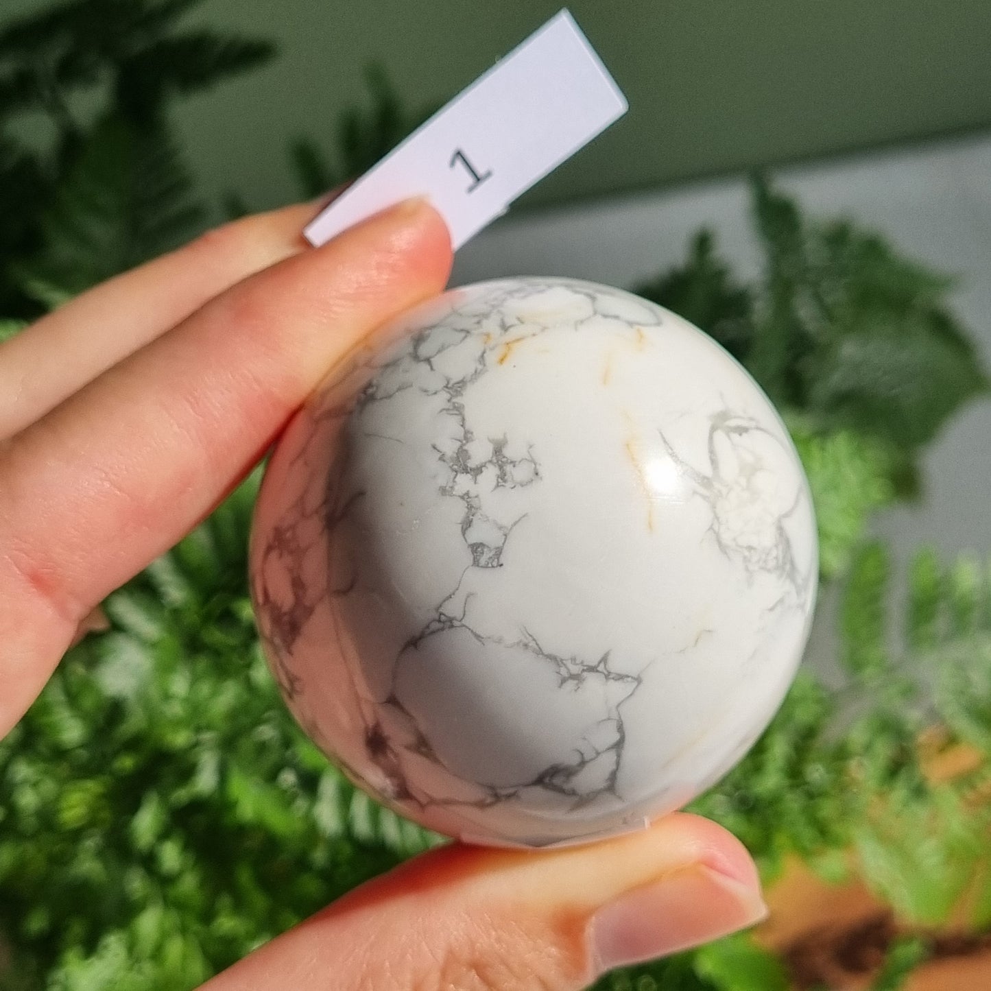 White Howlite Sphere