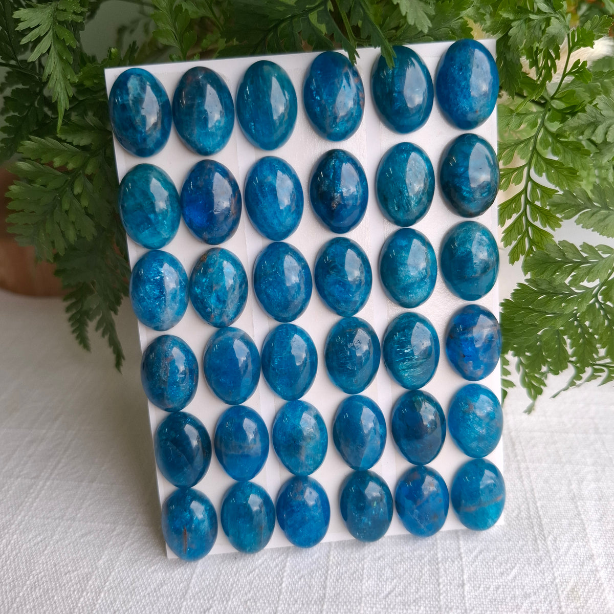 Blue Apatite Cabochon - 13 x 18mm
