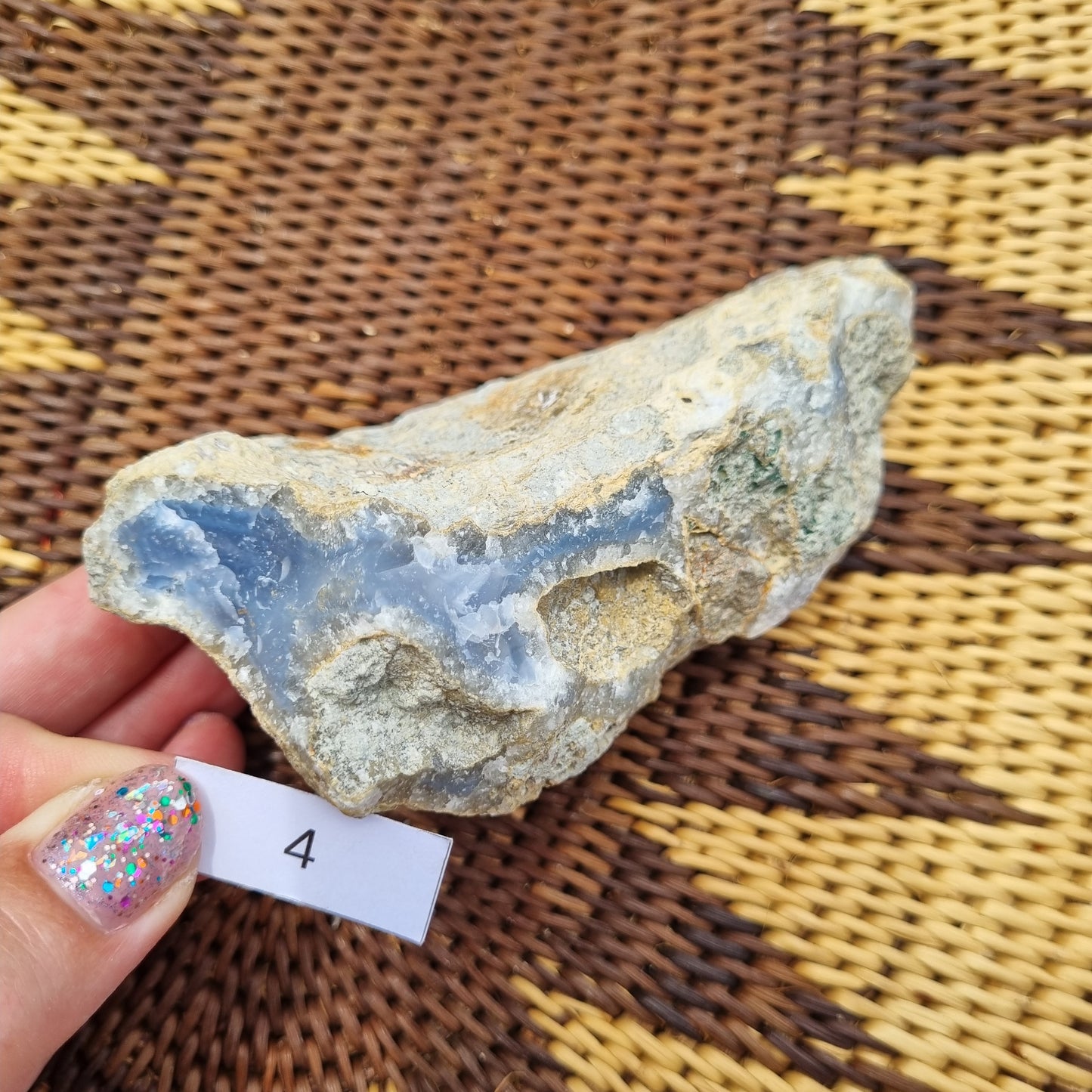 Blue Chalcedony Raw - B Grade